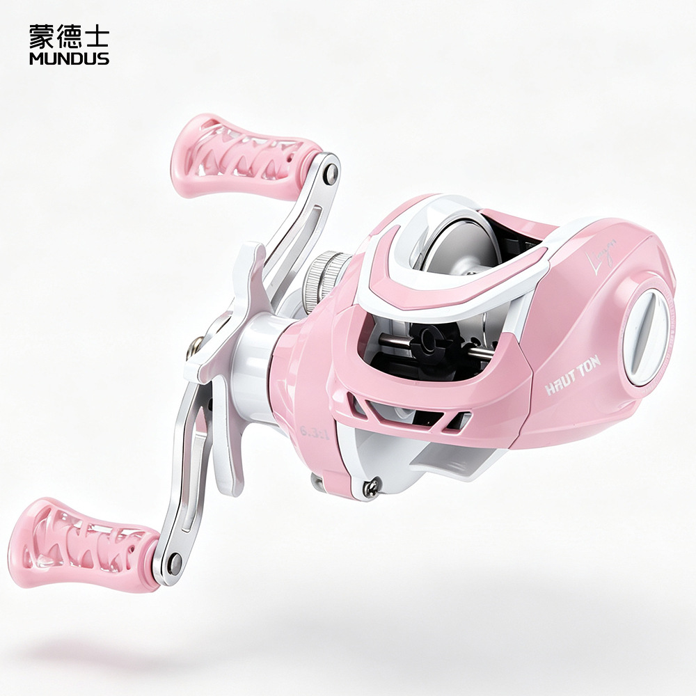 Electric Fishing Reel - Pink 6.3:1 Gear Ratio 3+1 Ball