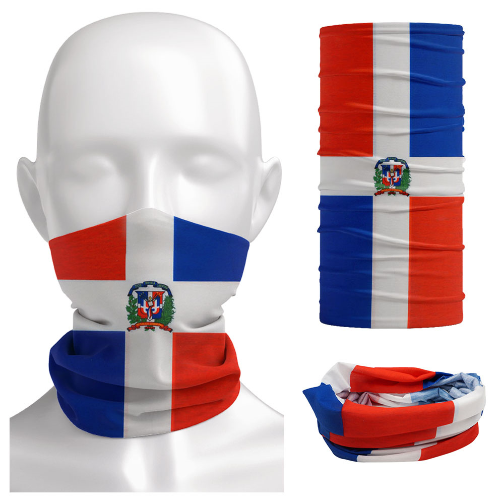 Fishing Gear - Dominica National Flag Bandana Seamless Summer