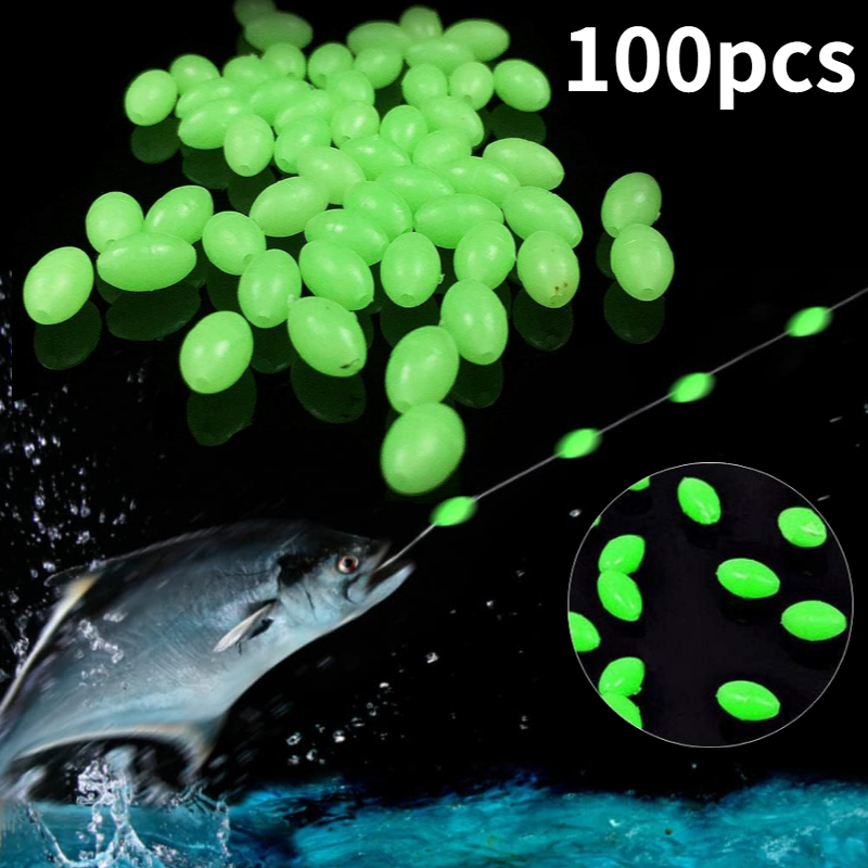 100pcs/lot Oval Night Luminous - Fishing Equipment Tools review and price