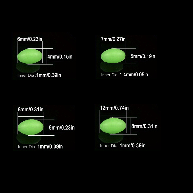 100pcs/lot Oval Night Luminous - Fishing Equipment Tools review and price