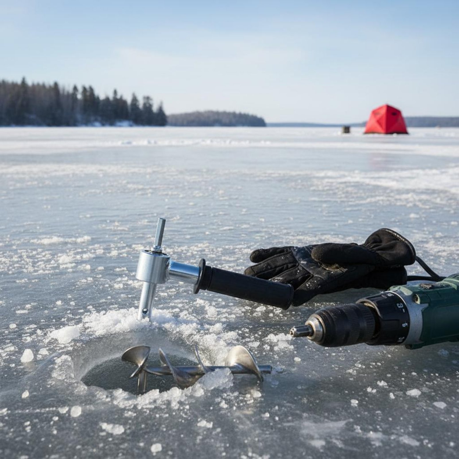 Ice Auger Drill Adapter Sturdy - Fishing Equipment In review and price
