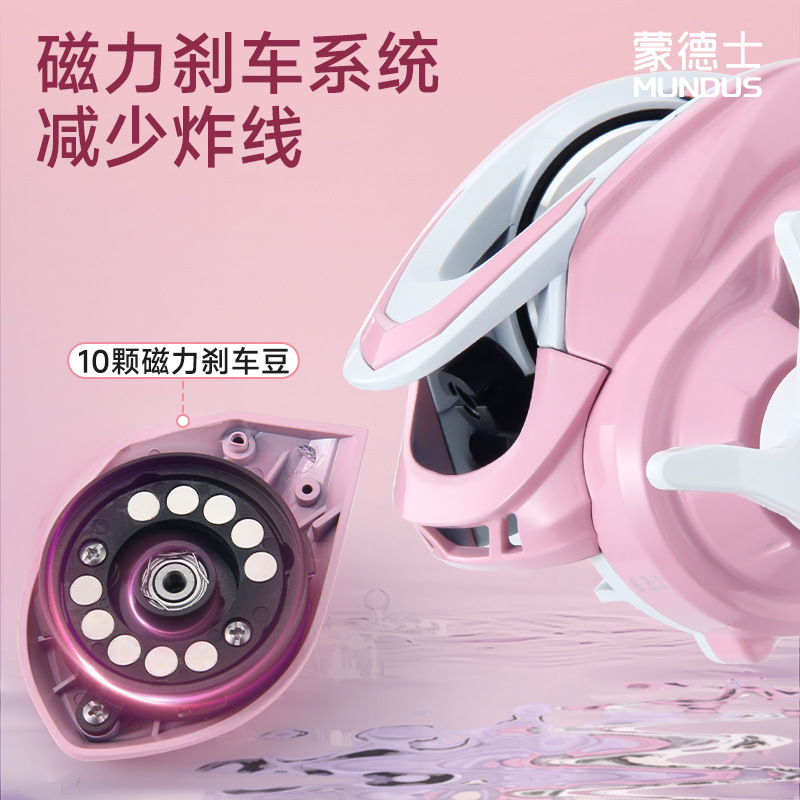 Pink 6.3:1 Gear Ratio 3+1 Ball - Electric Fishing Reel review and price