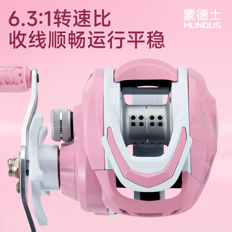 Pink 6.3:1 Gear Ratio 3+1 Ball - Electric Fishing Reel review and price