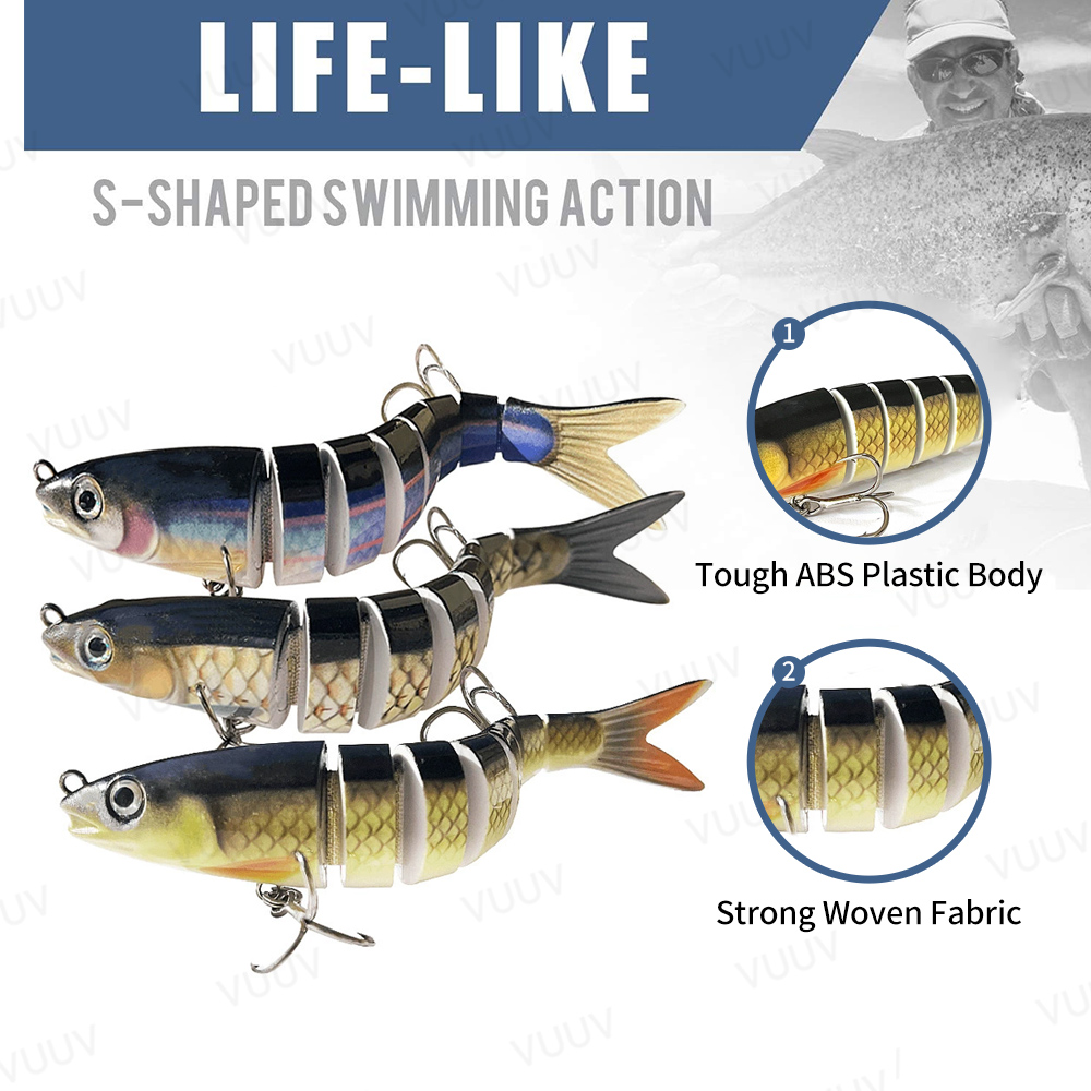 10 pcs Fishing Lures for Bass  - Fishing Equipment For Trout review and price