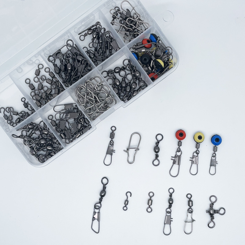 115pcs Fishing Swivel Connecto - Fishing Equipment Box review and price