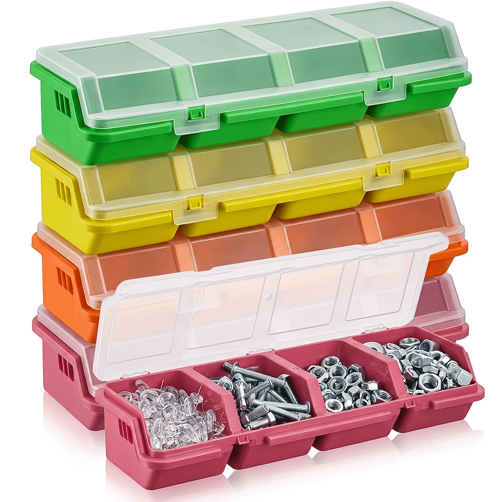 2 Pack 4 Compartments Plastic  - Fishing Equipment Box review and price