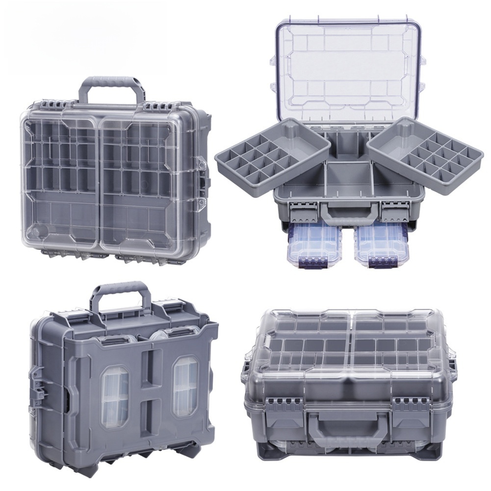 1pc Waterproof Double Layer Po - Fishing Equipment Box review and price