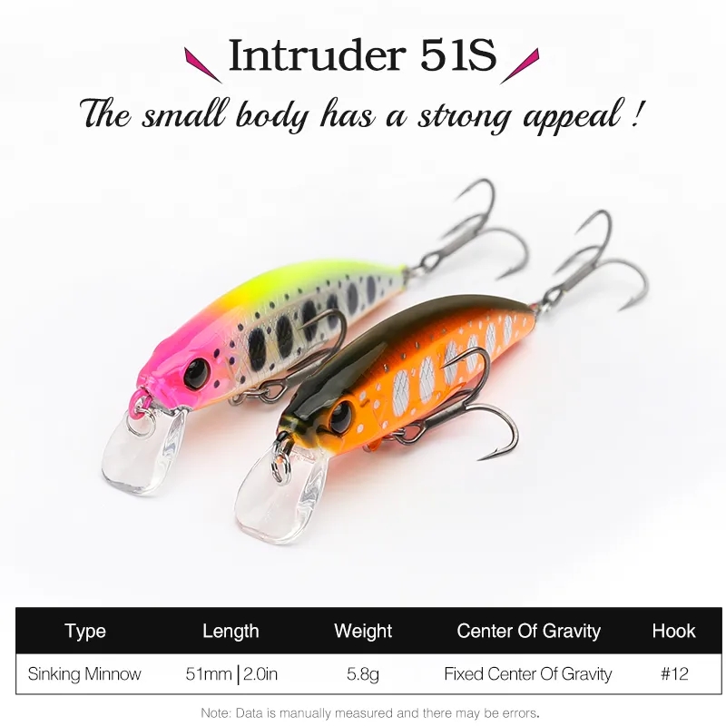 TSURINOYA 10PCS 51mm 5.8g Intr - Fishing Equipment For Trout review and price