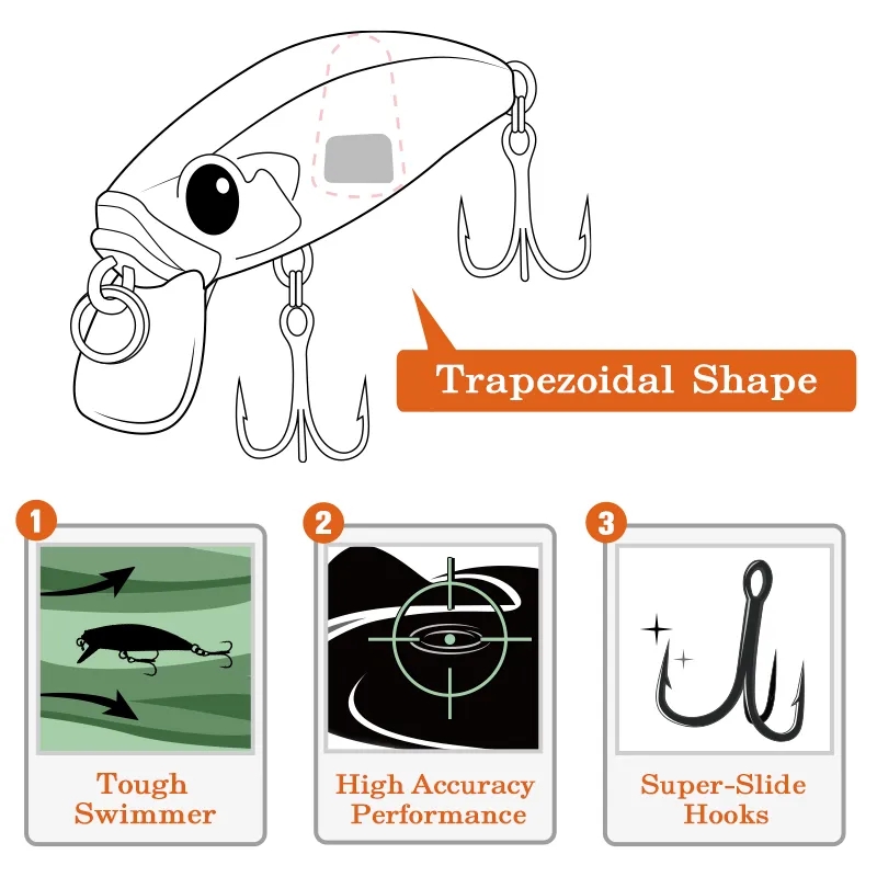 TSURINOYA 10PCS 51mm 5.8g Intr - Fishing Equipment For Trout review and price