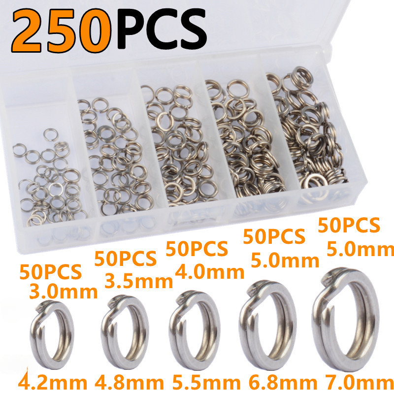 250Pcs 5 Sizes High Strength L - Fishing Equipment Used review and price