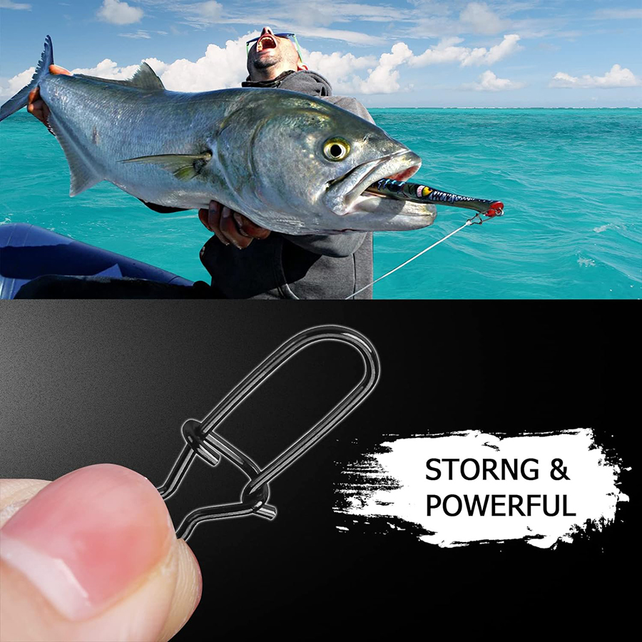 50Pcs Crankbait Snaps Stainles - Fishing Quest review and price
