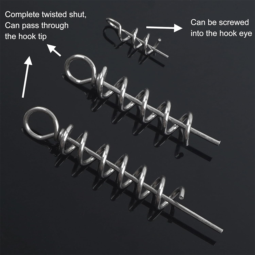 50Pcs Spring Twist Lock Fishin - Fishing Equipment Used review and price