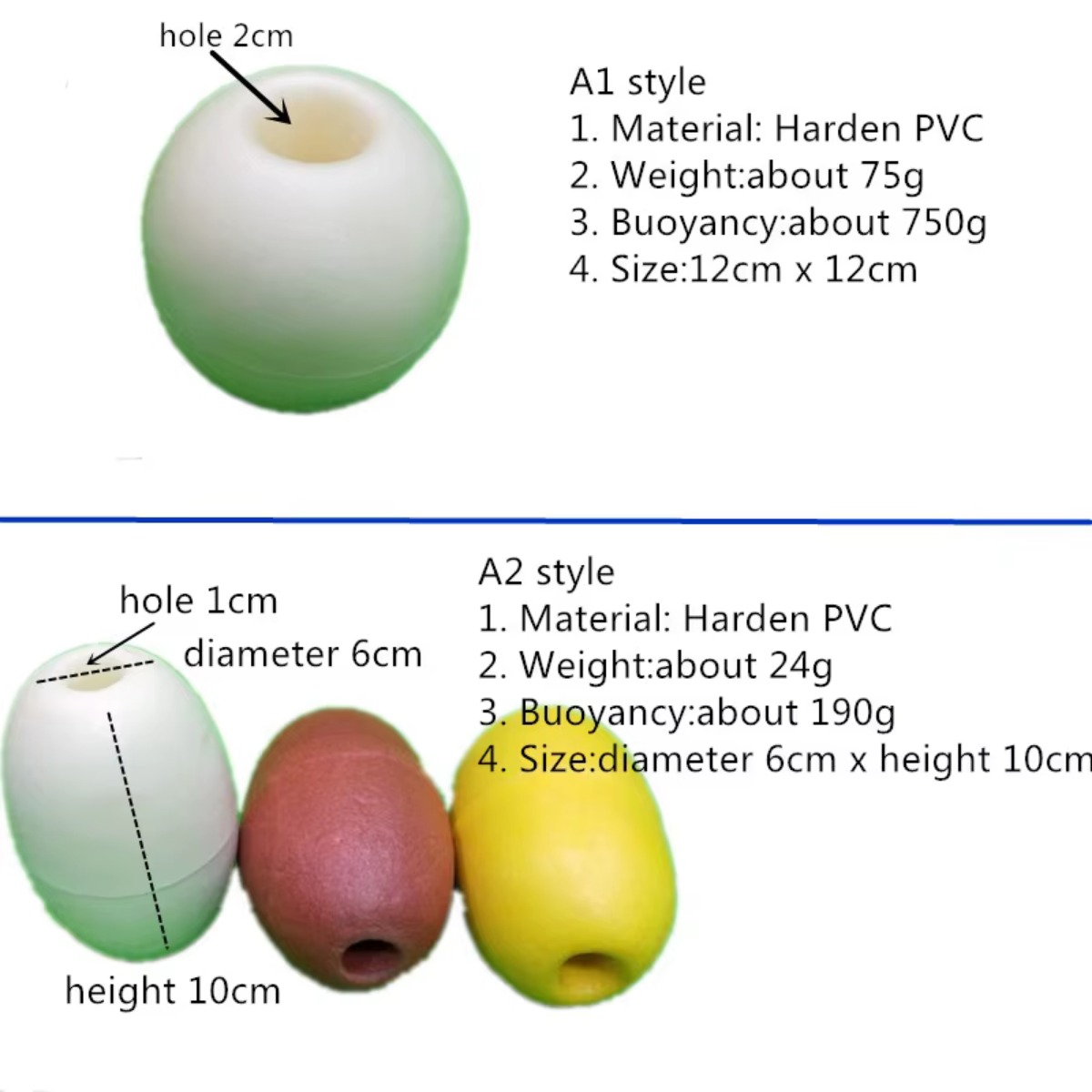 hard PVC foam floating ball aq - Fishing Equipment Tools review and price