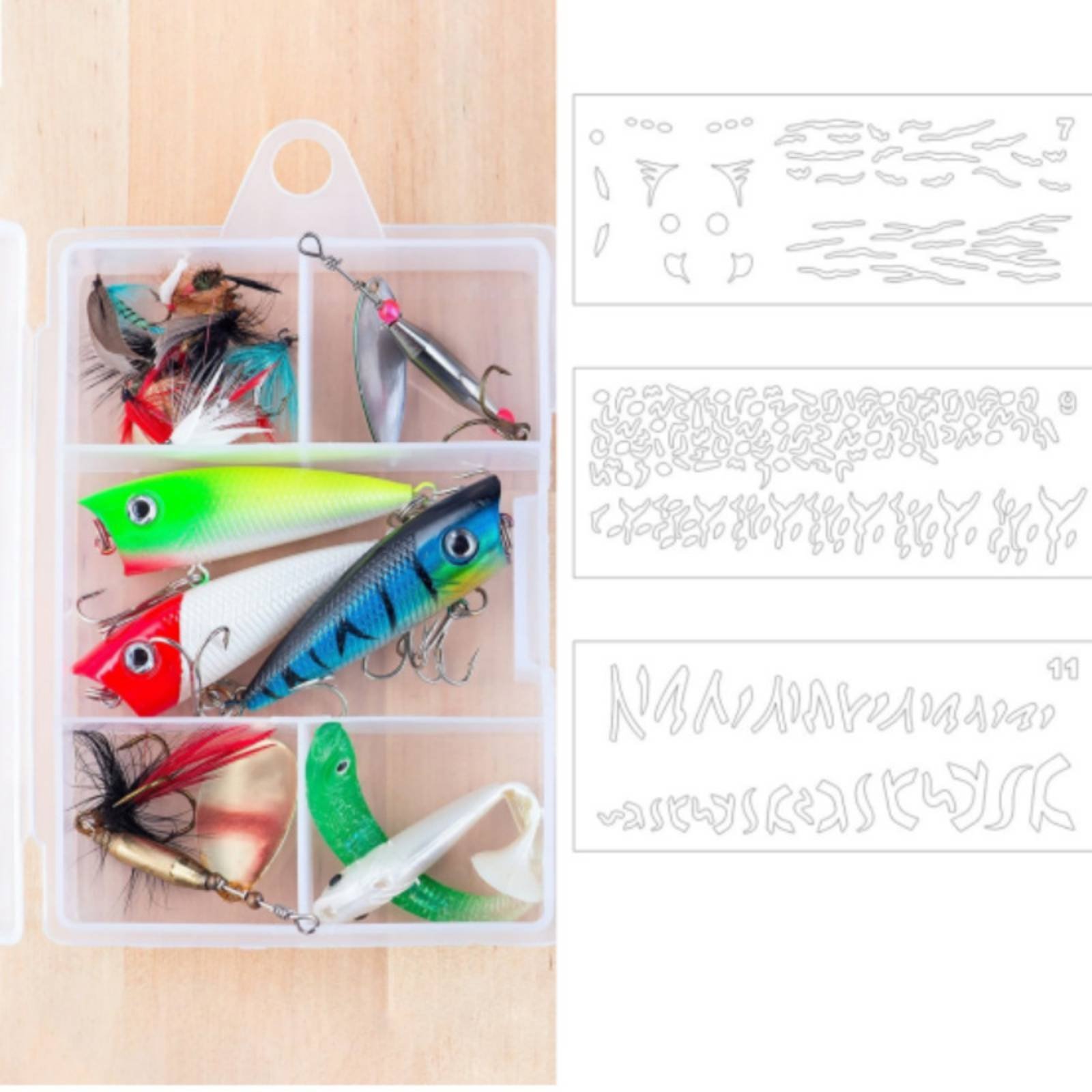 Lure Painting Template DIY Lur - Fishing Lure review and price