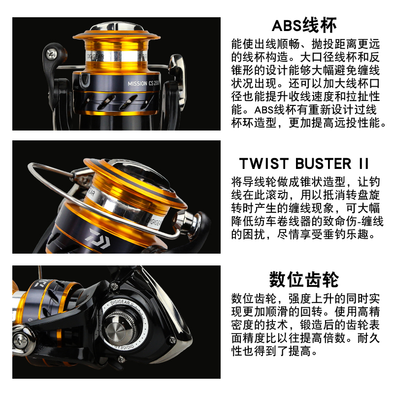 DAIWA MISSION CS Fishing Reel  - Fishing Equipment Daiwa review and price