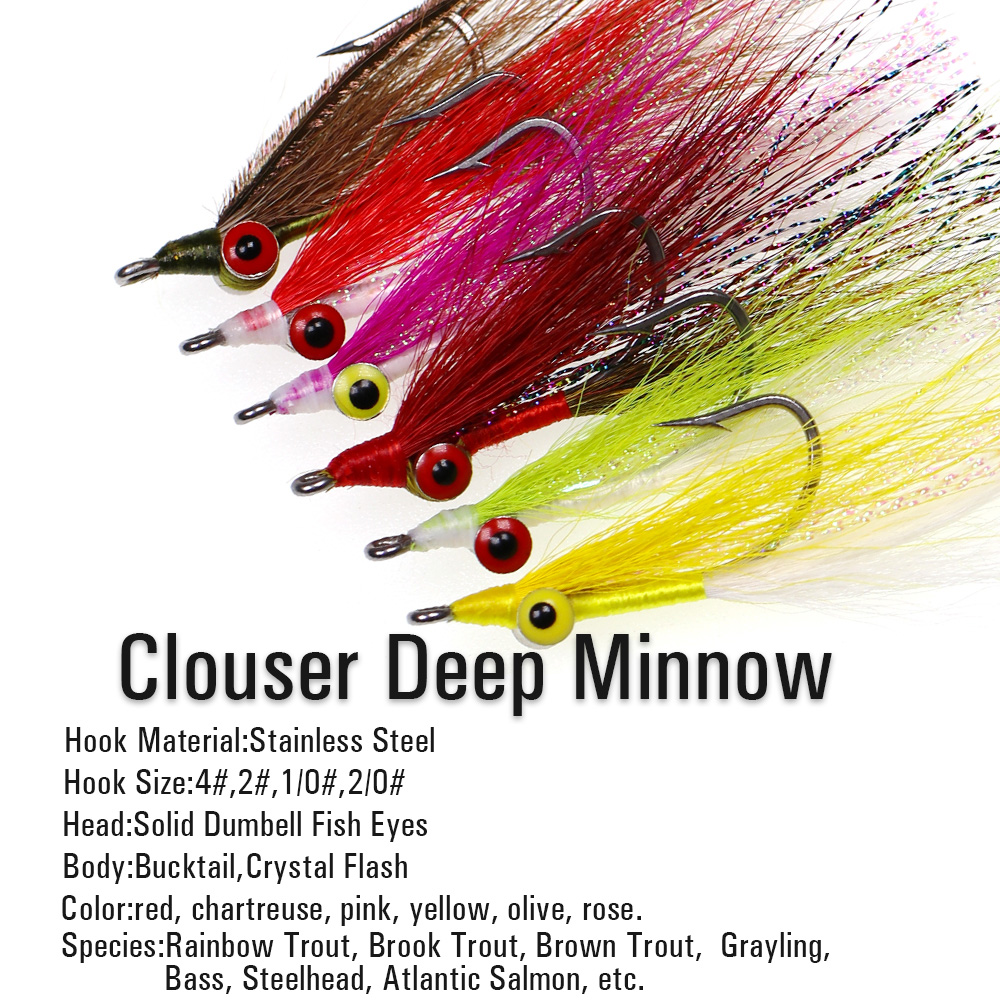 Wifreo 3pcs/6pcs Bucktail Clou - Fishing Equipment For Trout review and price